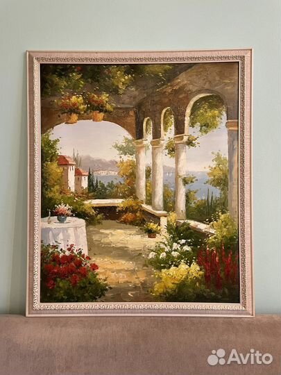 Картина маслом море