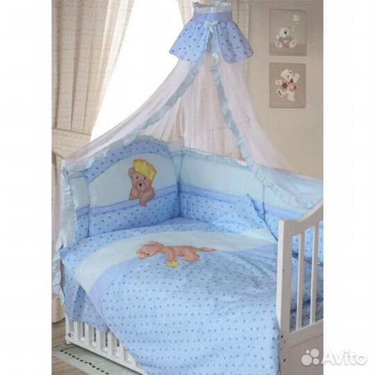 Балдахин в детскую кроватку с бортиками