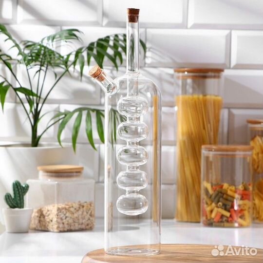 Бутыль стеклянная для соусов и масла 2 в 1 «Фьюжн