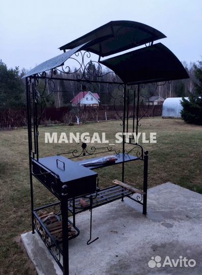 Мангал с крышей
