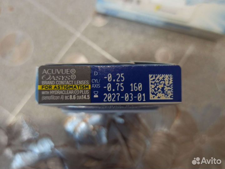 Линзы контактные acuvue oasys astigmatism