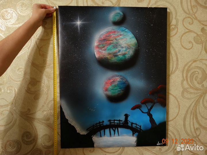 Картина акрилом на холсте