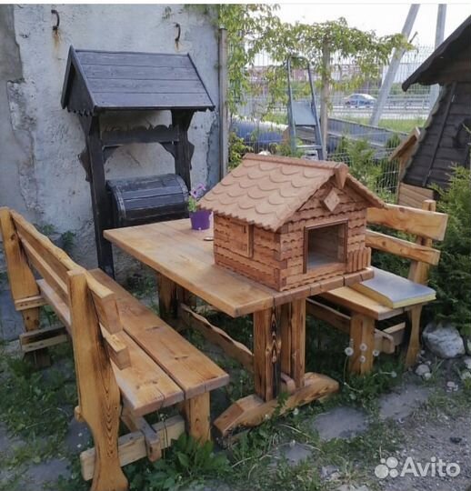 Лавки столы из дерева