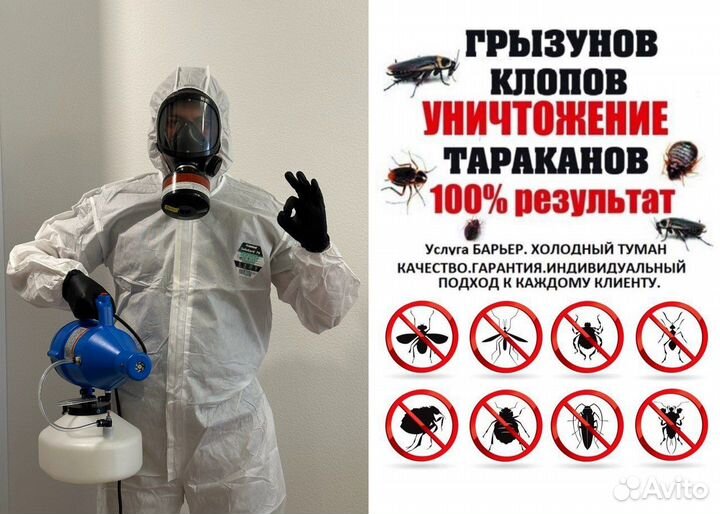 Уничтожение клопов тараканов дезинфекция