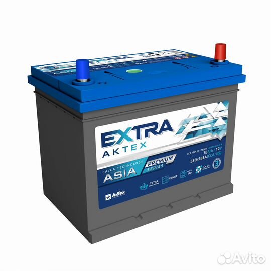 Аккумулятор Актех atexpa 70 о.п. Asia D23L