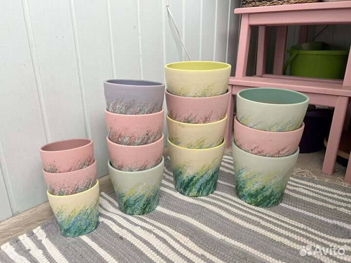 Горшки цветочные керамика