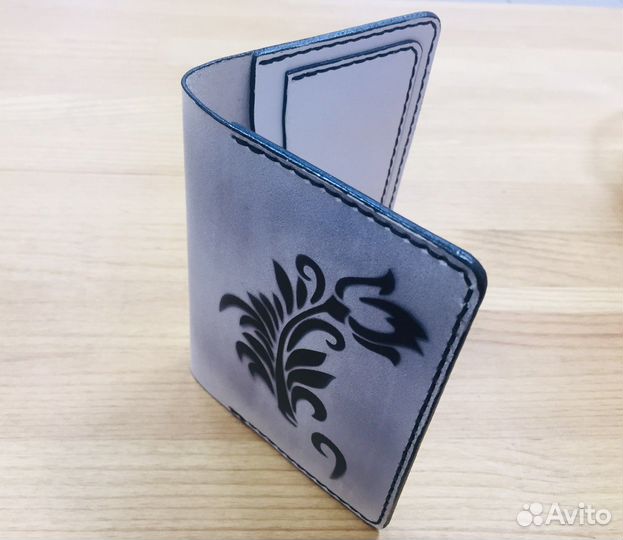 Обложка на паспорт натуральная кожа