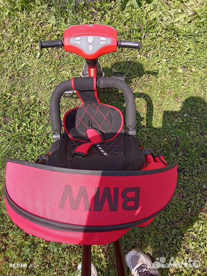 Детский трехколесный велосипед bmw