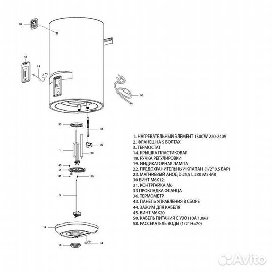 Водонагреватель Lydos R ABS 100 V Ariston