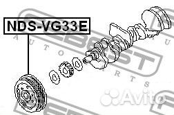Шкив коленвала vg33e