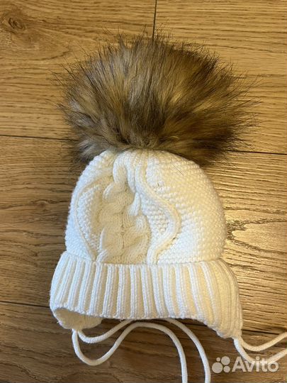 Шапочки для новорожденной девочки зима