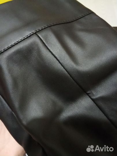 Юбка из экокожи