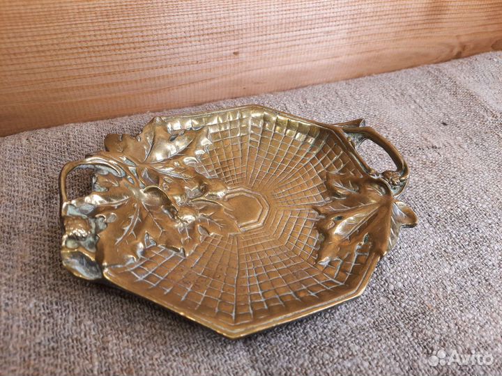 Тарелочка Блюдо Латунь Для Конфет 19-20 Век