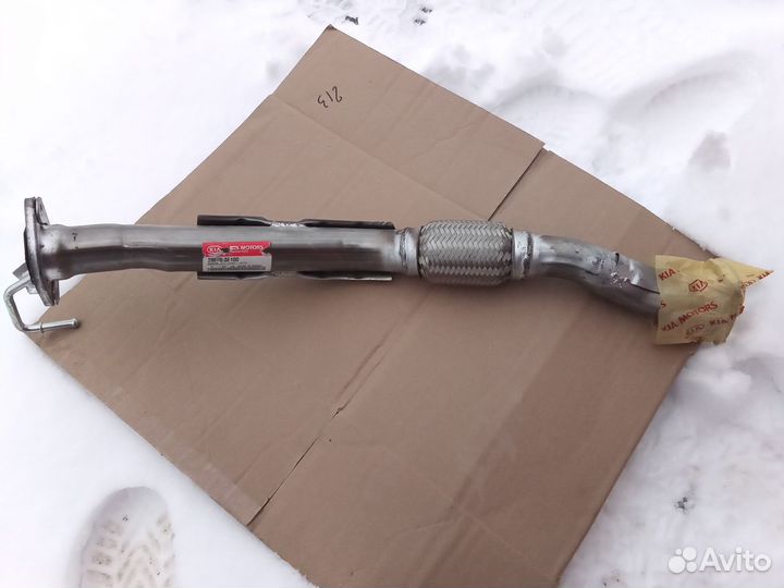 Труба приёмная KIA sorento с гофрой, 286 10 3E100