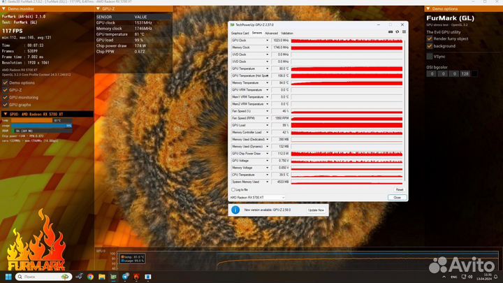 Видеокарта Gigabyte RX5700XT Gaming