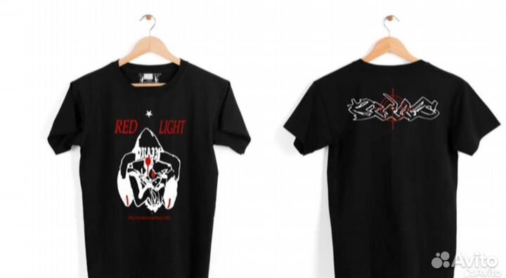 Футболка bladee RED light TEE black