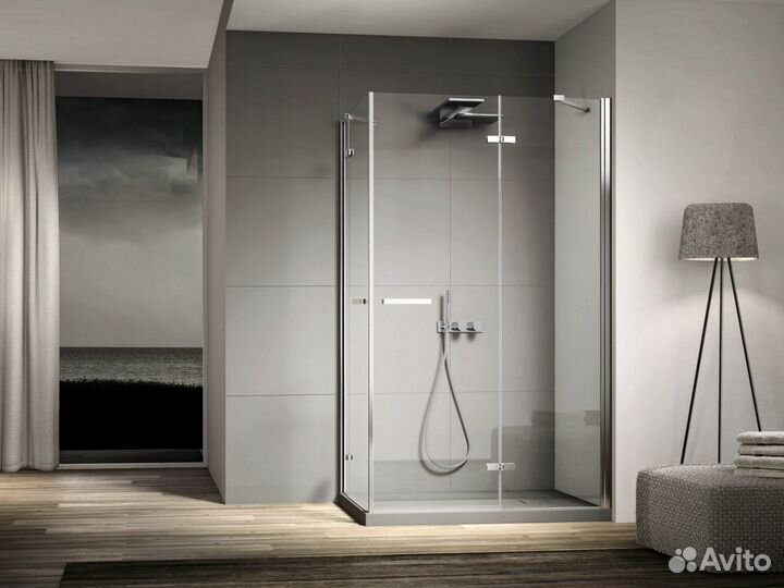 Ограждения для душа с алюминиевым профилем