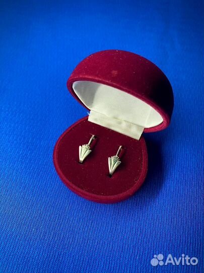 Винтаж серьги мельхиор СССР