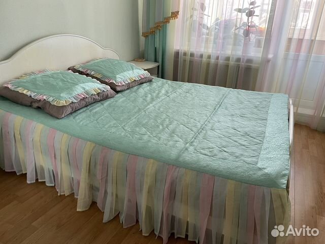 Набор: покрывало, 2 наволочки и шторы