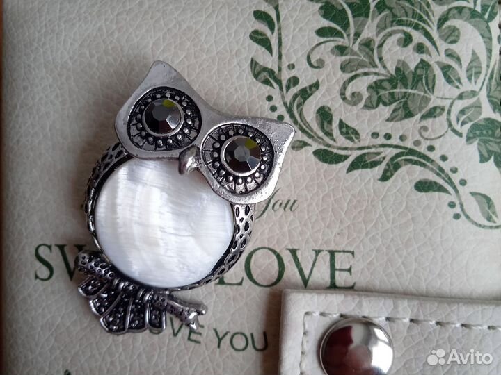 Броши, набор (кольцо+ серьги)