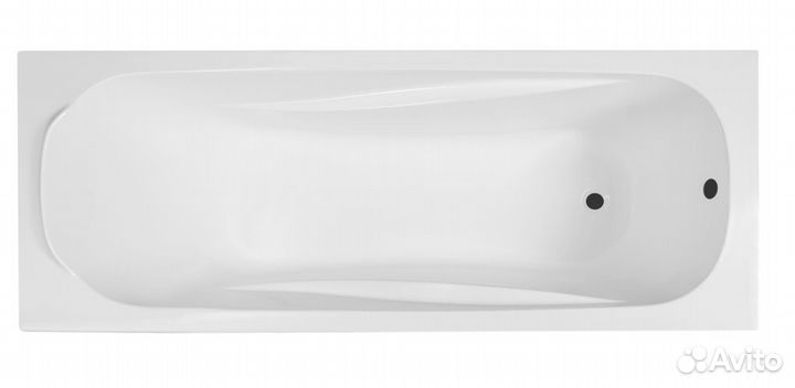 Ванна пристенная Loranto Арктика 1600х700, ABS пластик, белая