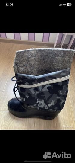 Сапоги резиновые утепленные