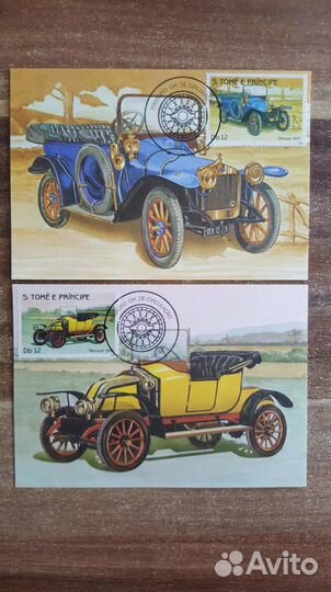 Сен-Томе и Принсипе. Картмаксмум. 1983. Ретро авто