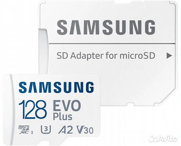 Карта памяти Samsung EVO 128 Гб 4K UHD (U3 V30 A2)