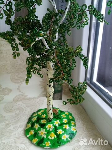 Бисерный водопад и деревья