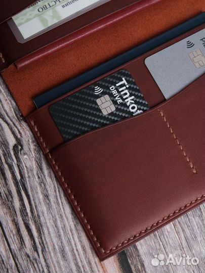 Обложка на паспорт натуральная кожа