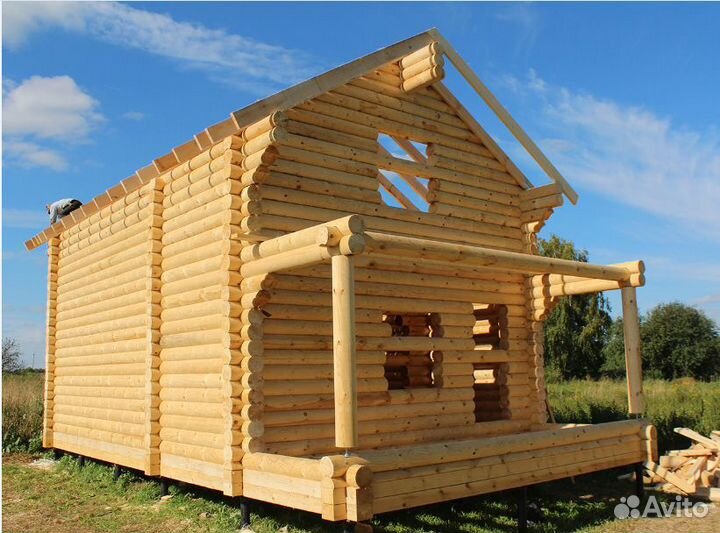 Сруб дома бани строительство