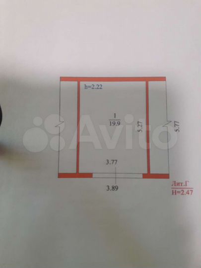 Гараж, 22 м²