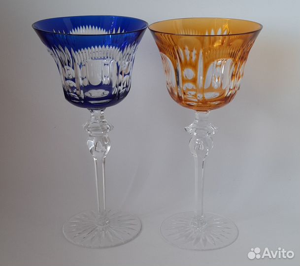 Хрустальные бокалы для вина Германия Винтаж
