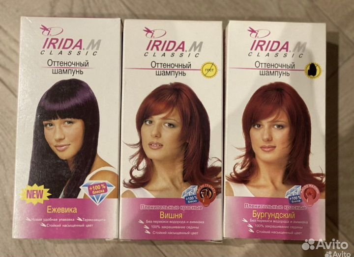 Оттеночный шампунь, ирида, irida