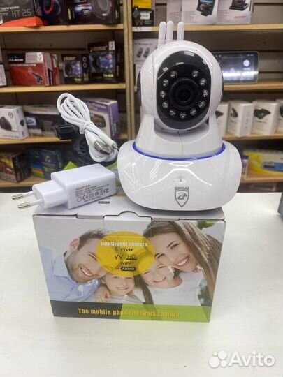 Беспроводная поворотная IP камера WiFi microSD