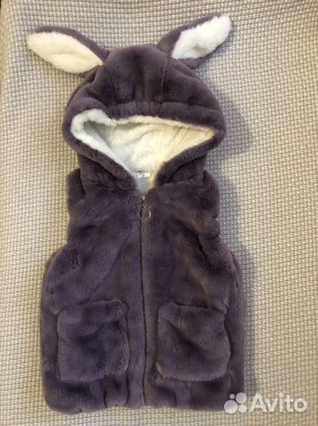 Жилет меховой для девочки