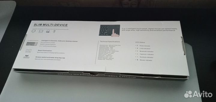 Jomaa LED Клавиатура беспроводная Cherry MX Silent