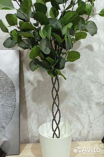 Искусственное дерево плетёное новое