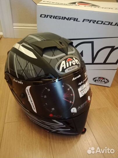 Мотошлем airoh GP500 drift black matt размер XS