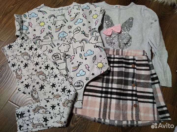 Вещи пакетом для девочки 6-8 лет, 122-128-134
