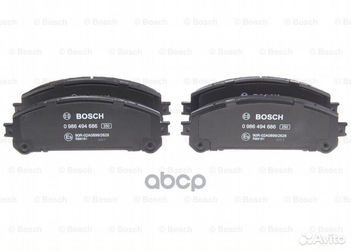 Дисковые колодки передние 0 986 494 686 Bosch