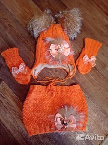 Комплект шапка, шарф