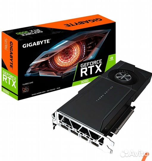 Видеокарта Gigabyte RTX 3090 turbo edition 24GB