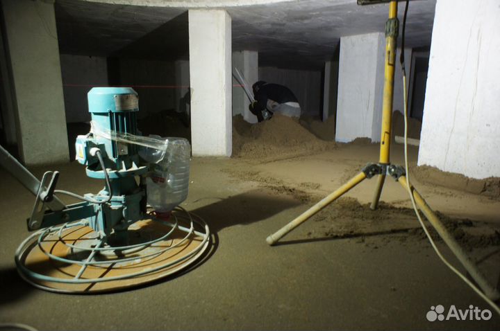 Полусухая стяжка пола за 1 день под ключ