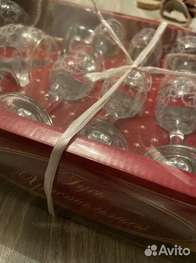 Набор из 12 предметов гусь-хрустальный