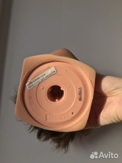 Учебная голова манекен 100% натуральные волосы