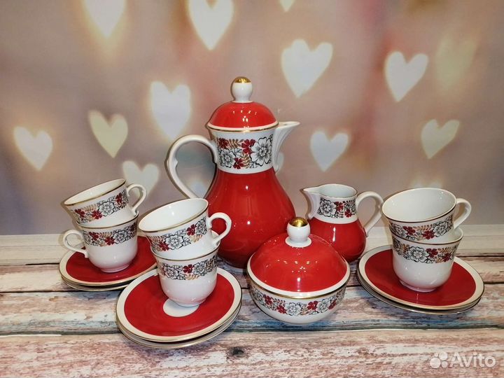 Кофейный сервиз гдр Freiberger