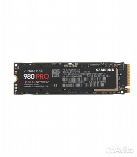 1 тб SSD M.2 накопитель Samsung 980 PRO, черный (M