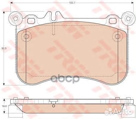 Колодки пер.mercedes CLS C218 CLS500 11 GDB1972