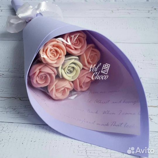 Букет из шоколадных роз цветы подарок